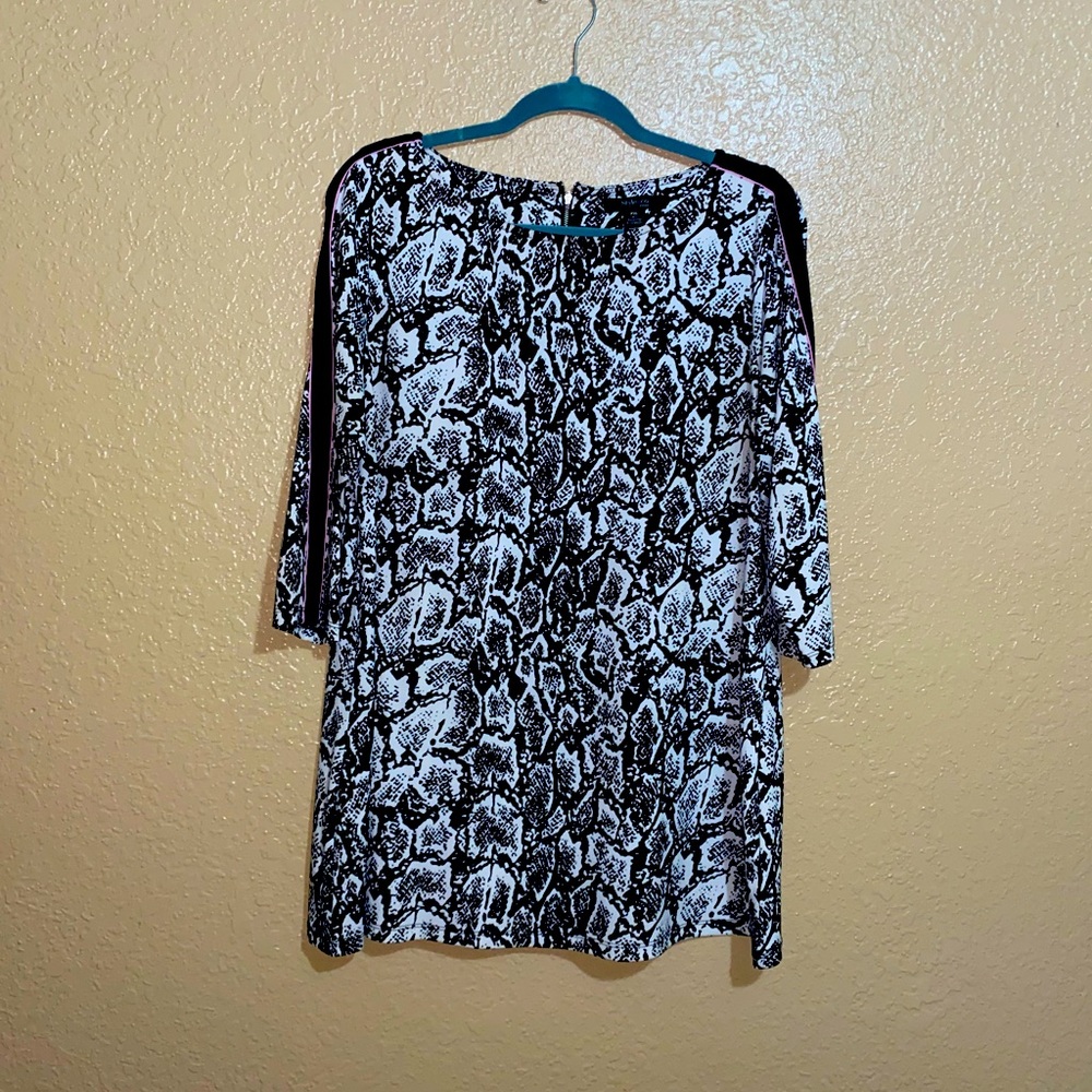 Style & Co Snake Print Blouse